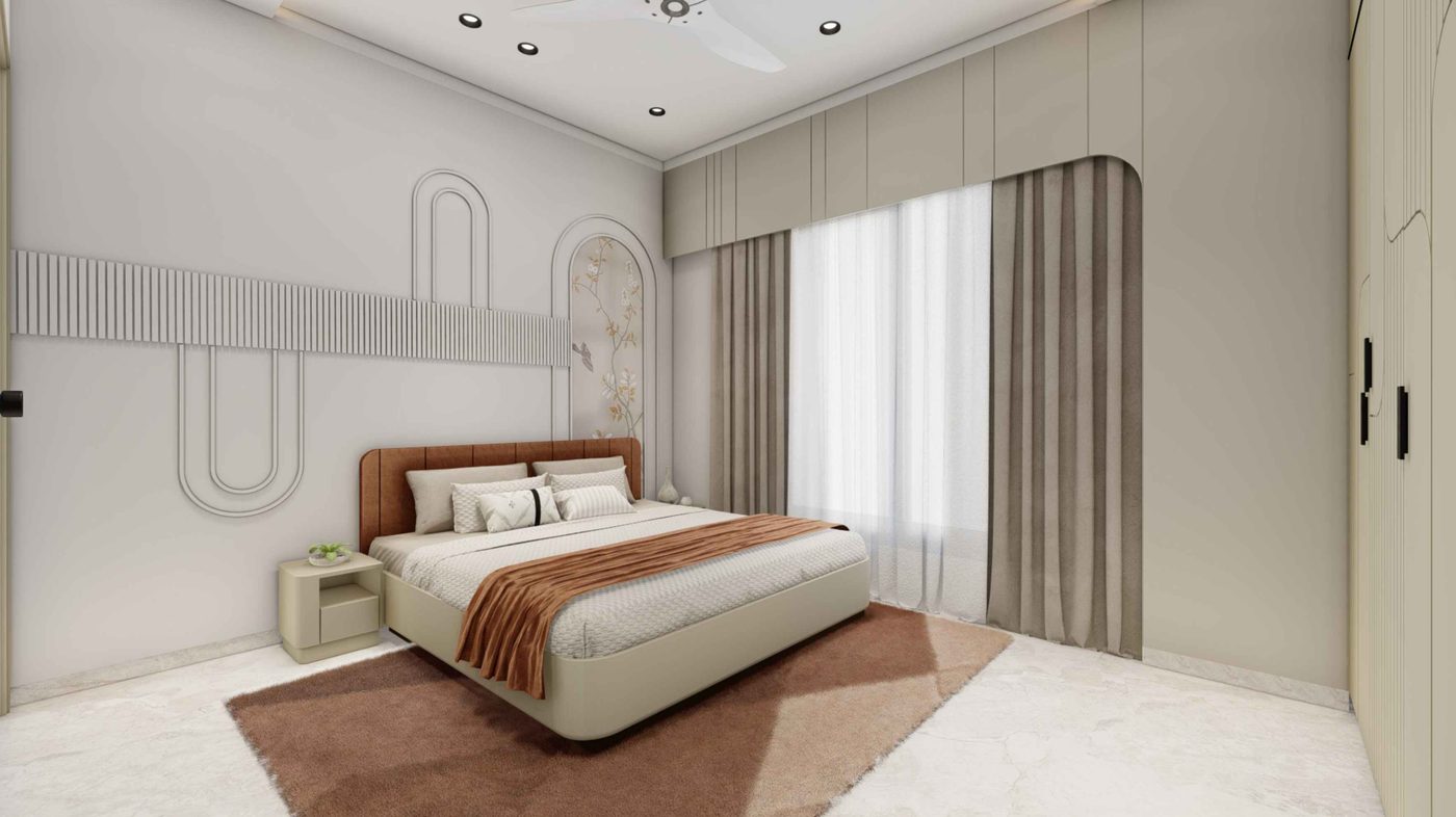 Master bedroom, window side