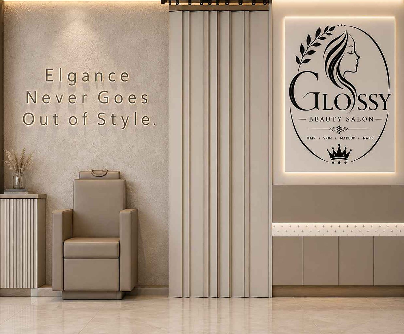 Salon, waiting corner