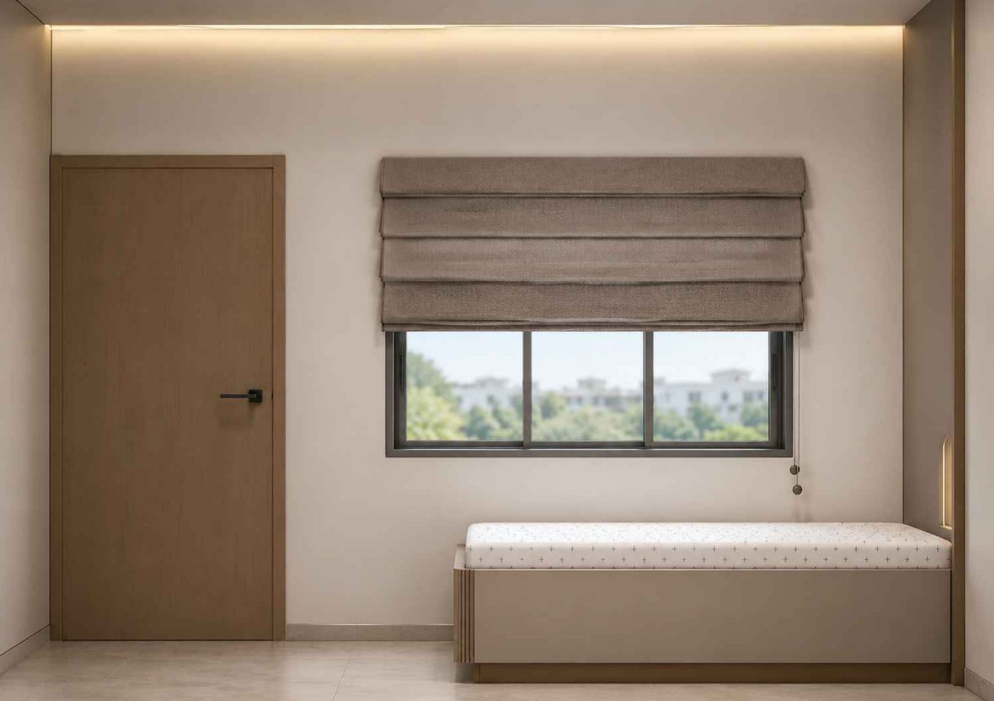 Bedroom one, window seat